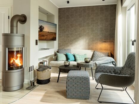 Chill Out Lounge mit Kamin