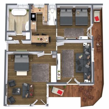 Grundriss Appartement Deluxe