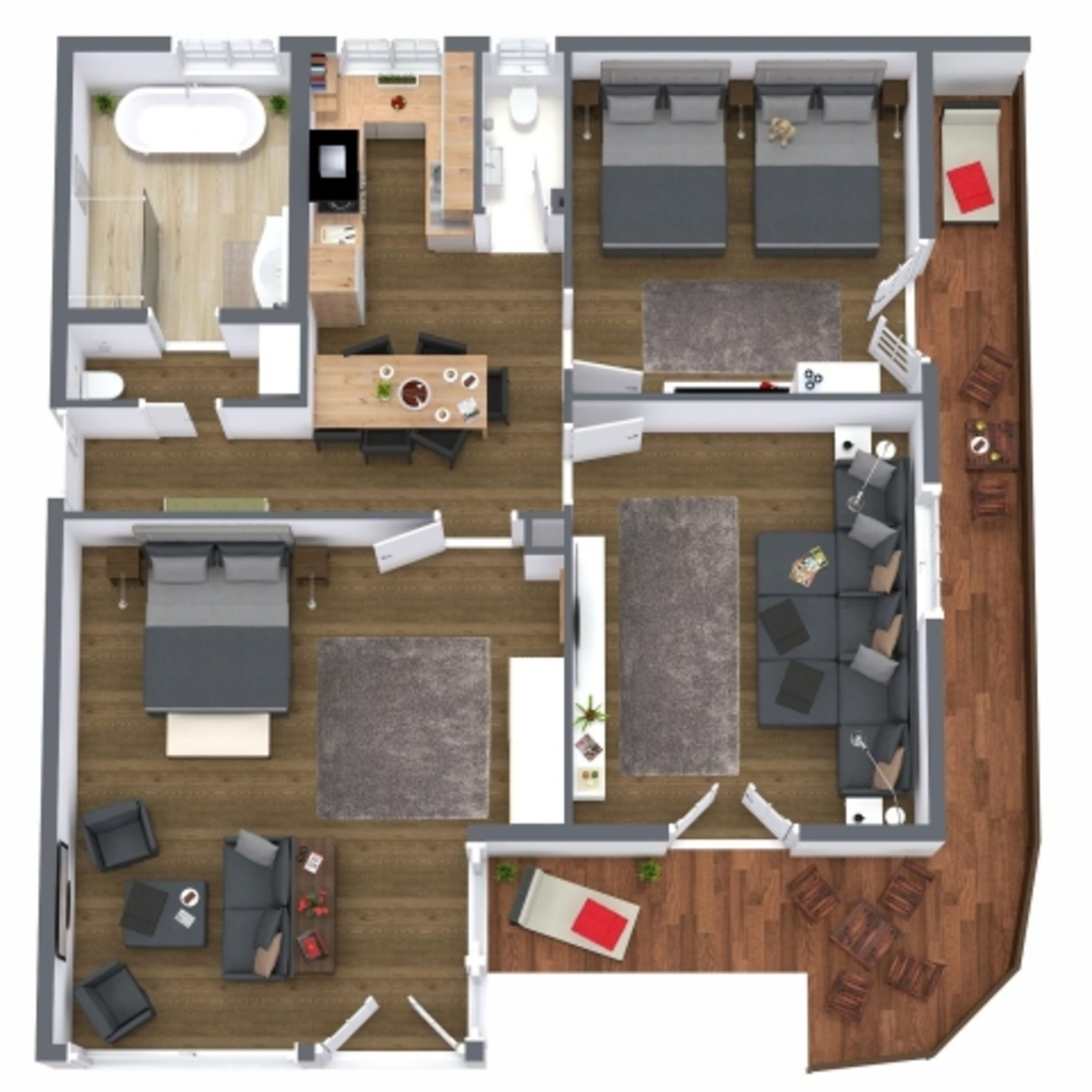 Grundriss Appartement Deluxe