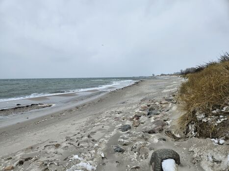 Ein Strandspaziergang bei Wind und Wetter?