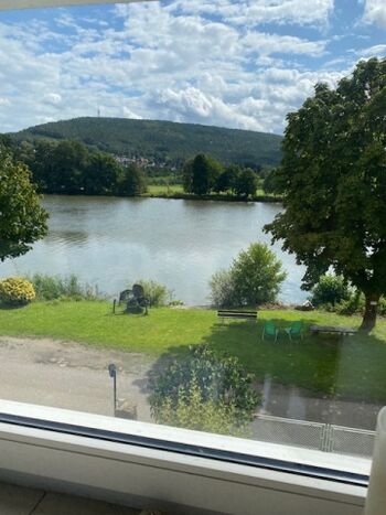 Blick aus dem Wohnzimmerfenster