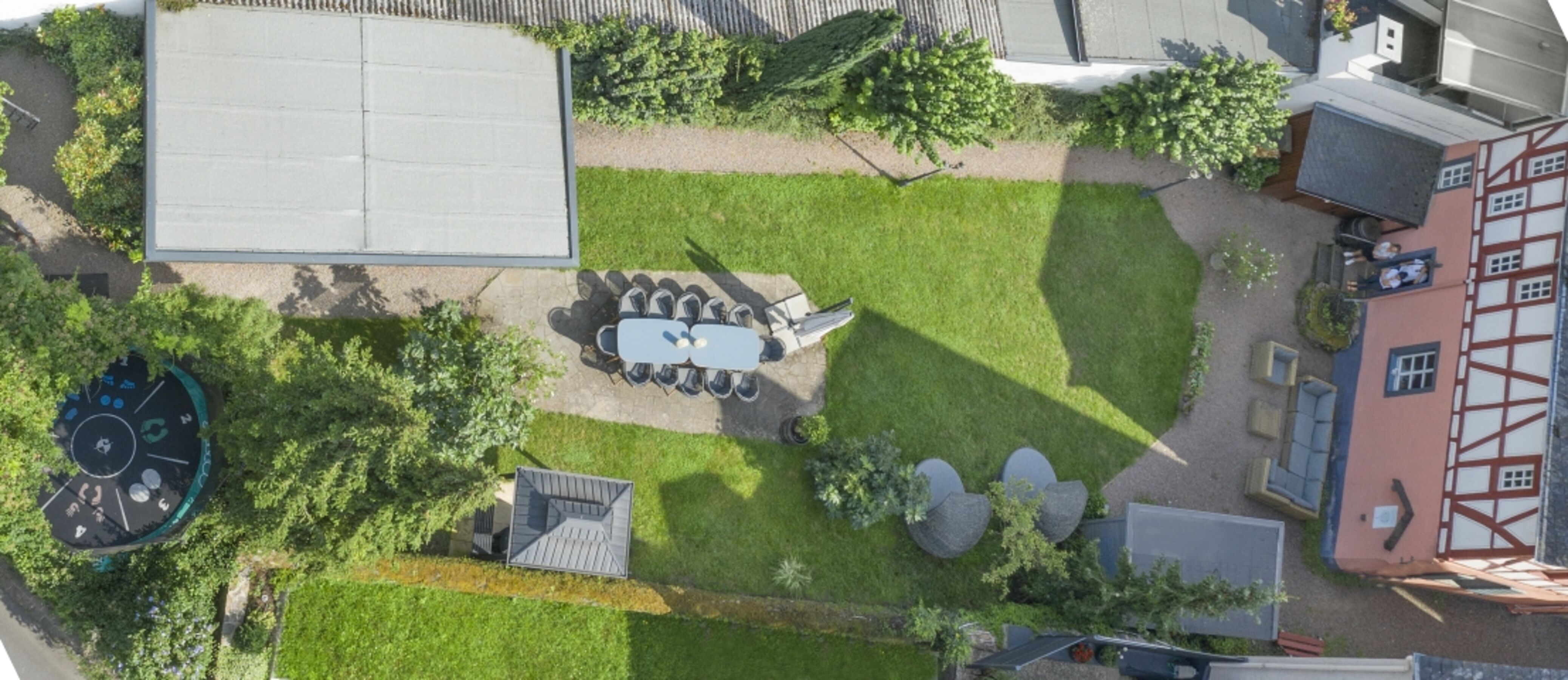 Garten von oben