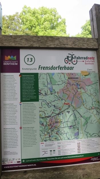 Viele Radwege auf beiden Seiten der Grenze