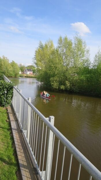 vom großen Vechtesee bis zum Grundstück rudern