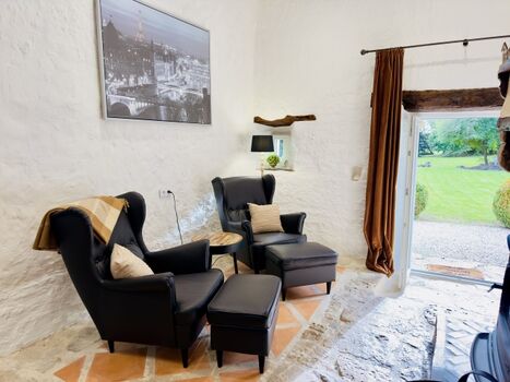 gemütliche Ecke im Kaminzimmer