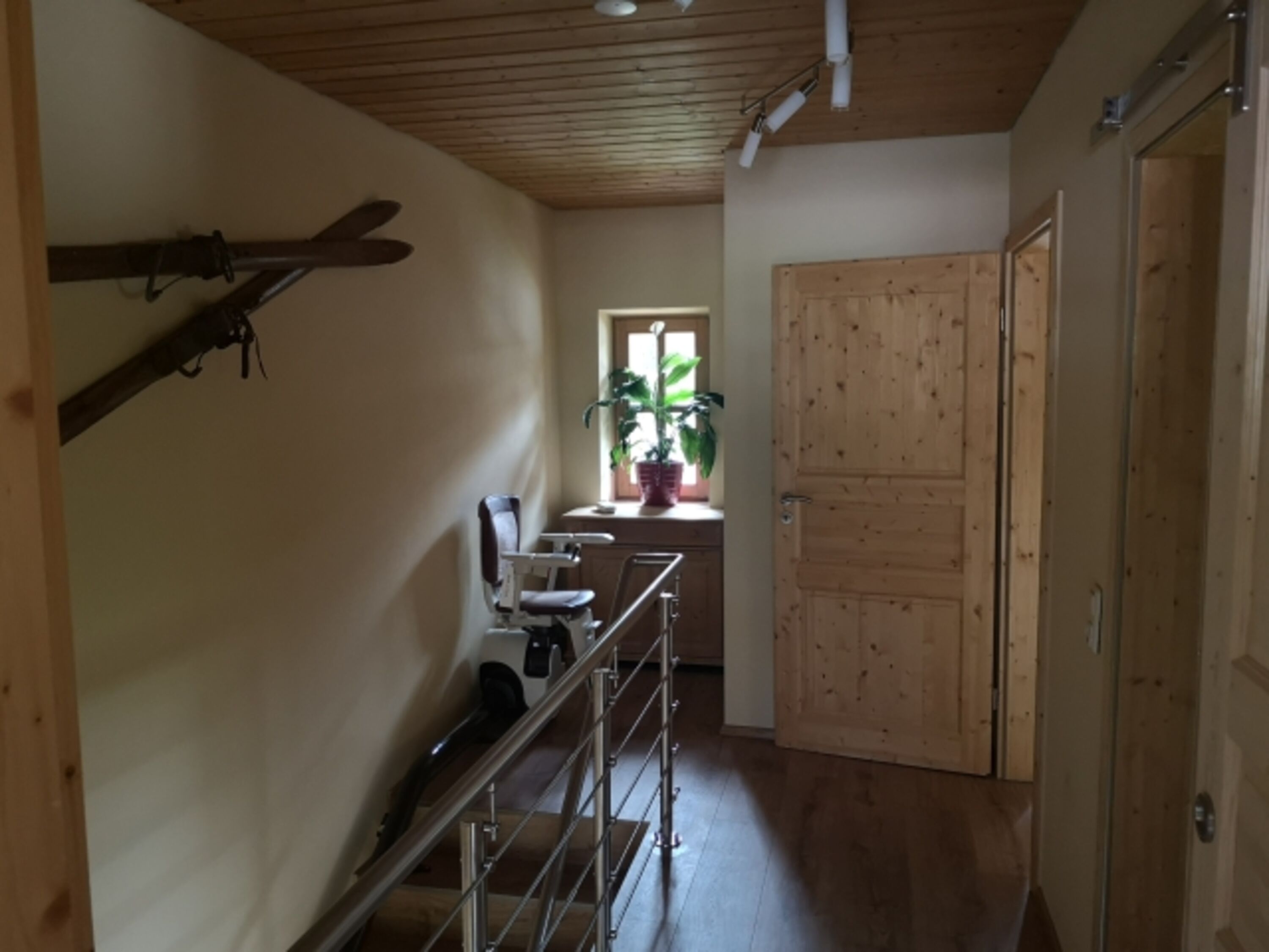 Treppenlift Parkposition im Obergeschoss