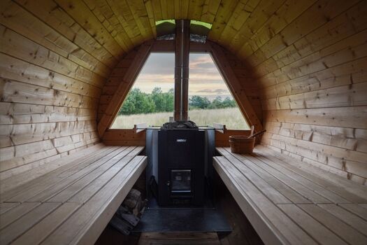 Panoramablick Aussensauna