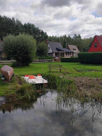 Blick auf das Haus vom Teppnitzbach aus