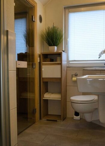 Badezimmer mit Sauna