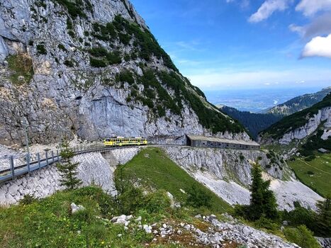 Gemütlich auf den Gipfel mit der Wendelsteinbahn