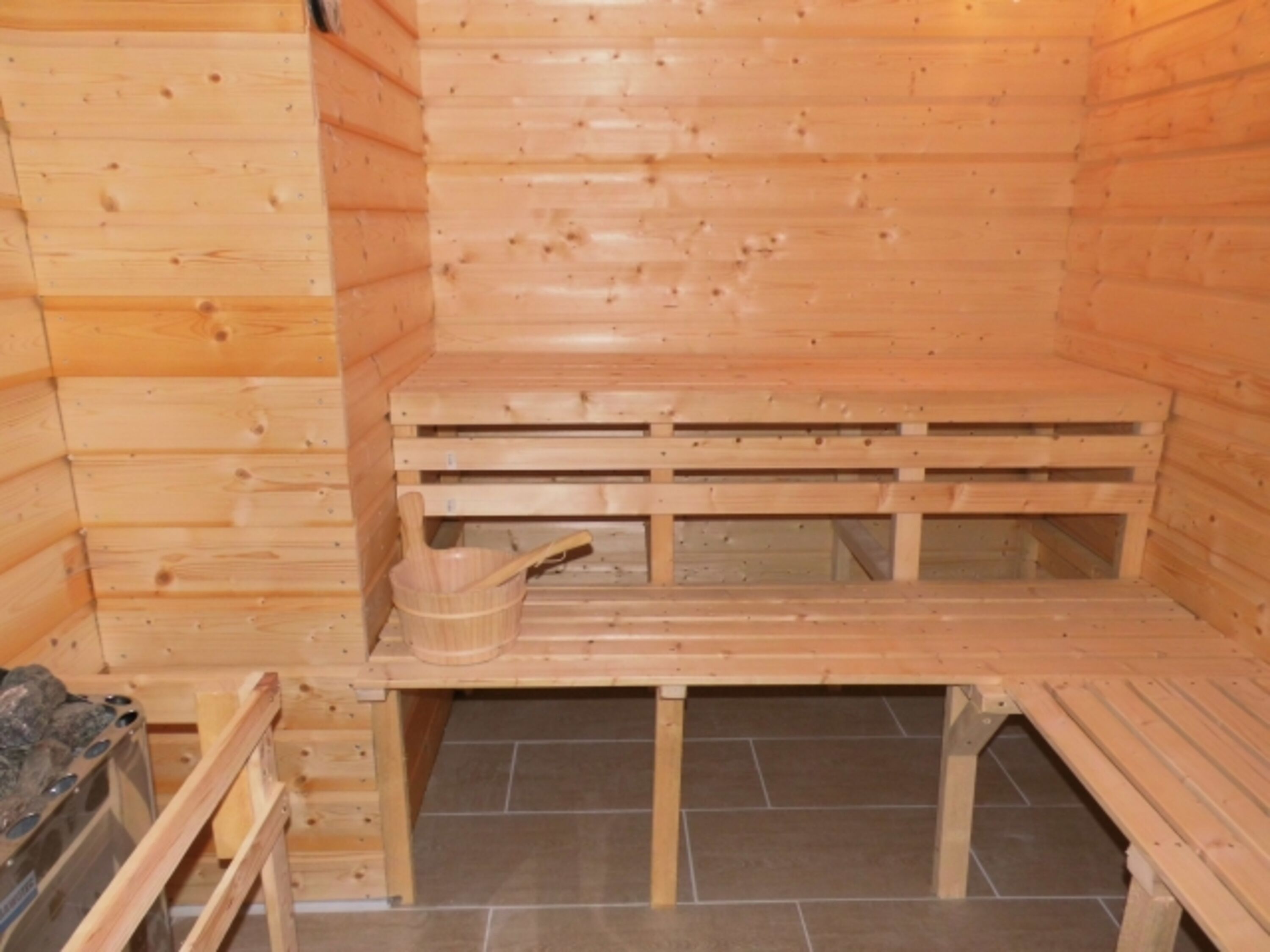 Sauna Parterre neben dem Flur