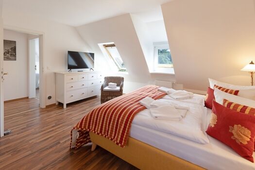 Schlafzimmer eins im OG