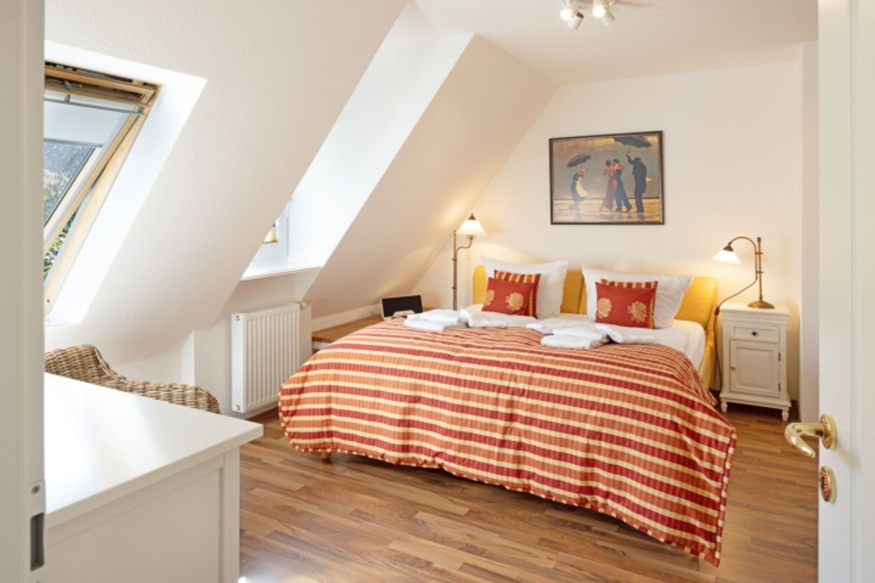 Schlafzimmer eins im OG