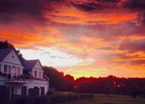Abendlicht am Balkon