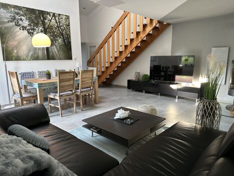 Wohn- und Esszimmer vom Ferienhaus