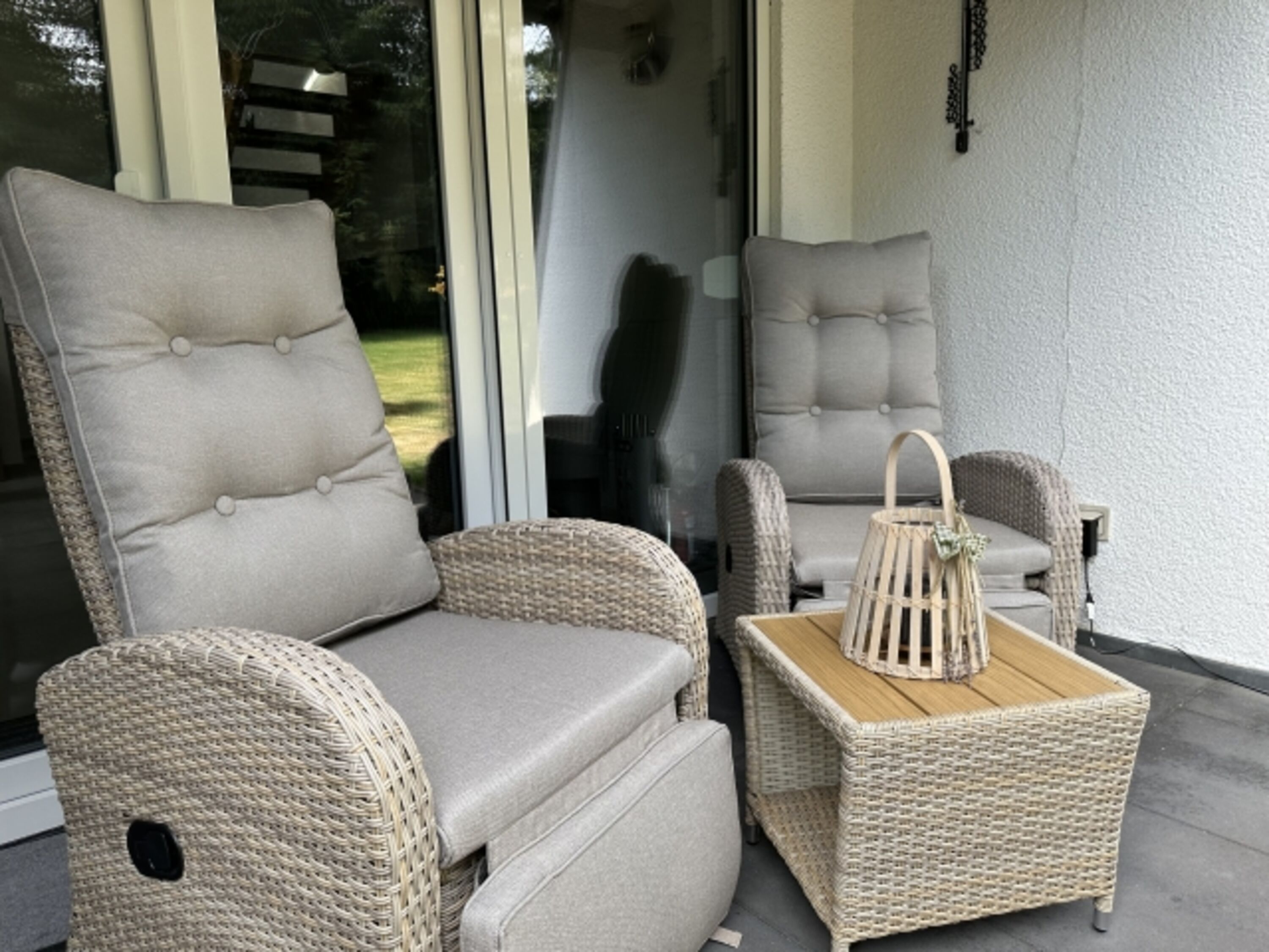 Loungemöbel auf der Terrasse