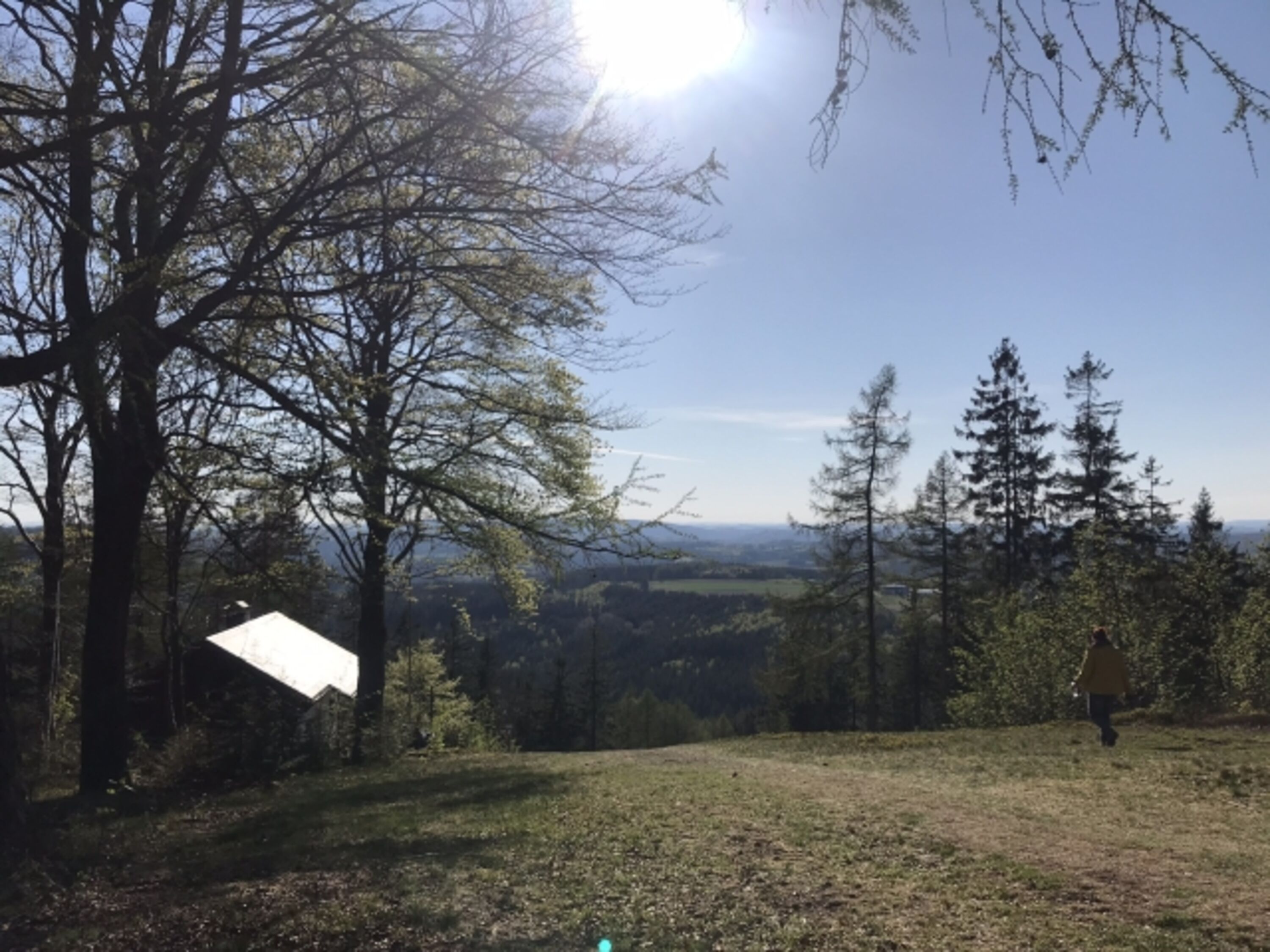 Blick vom Döbraberg, viele Wanderwege und Langlaufstrecken im Winter