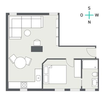 TIDE4 Amrum Apartment 6 Grundriss