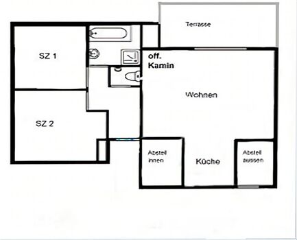 großzügiger Grundriß