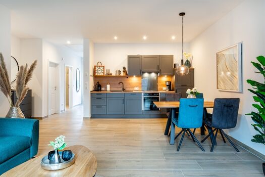 Küche und Essbereich