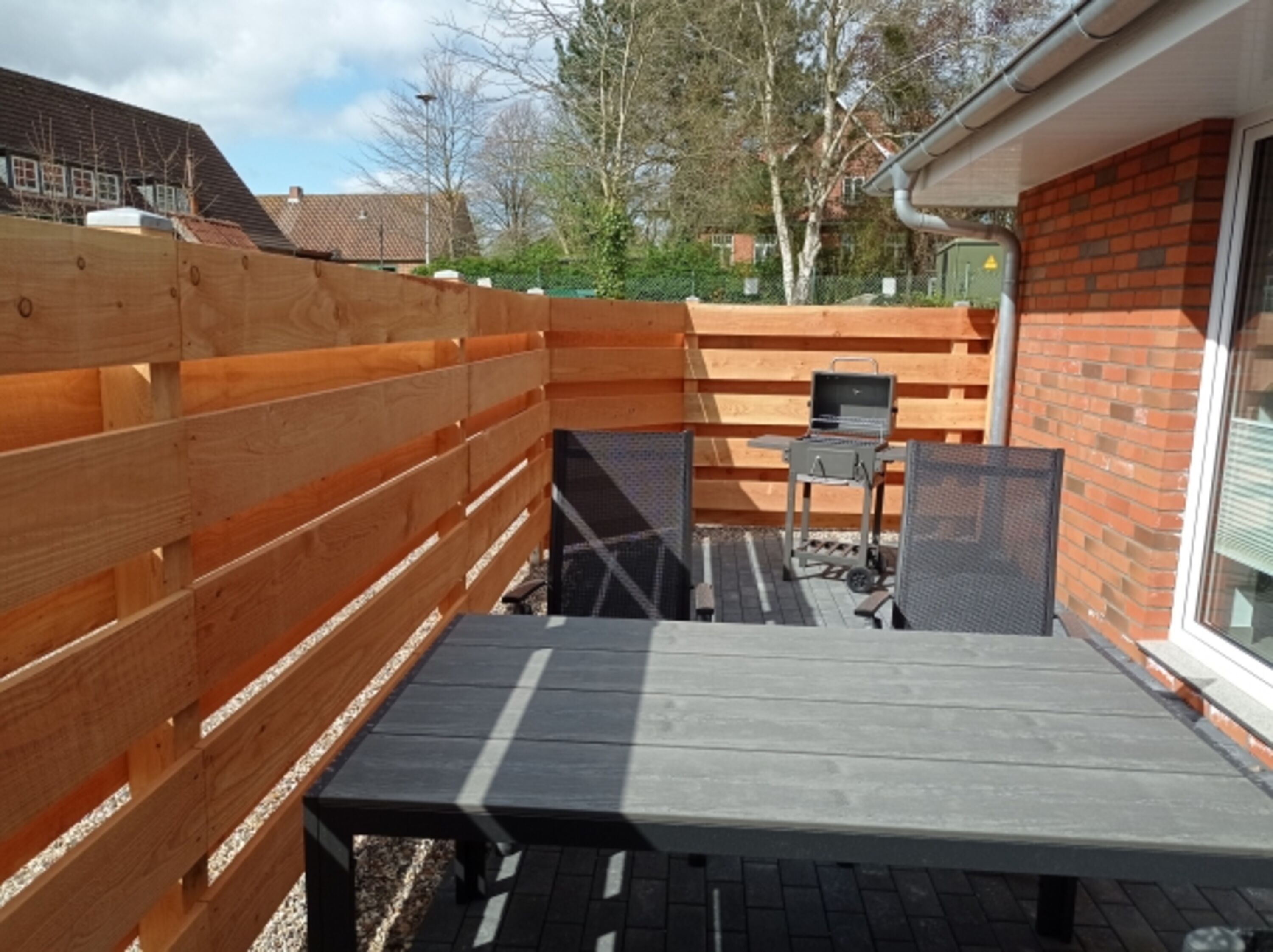 umzäunte Terrasse