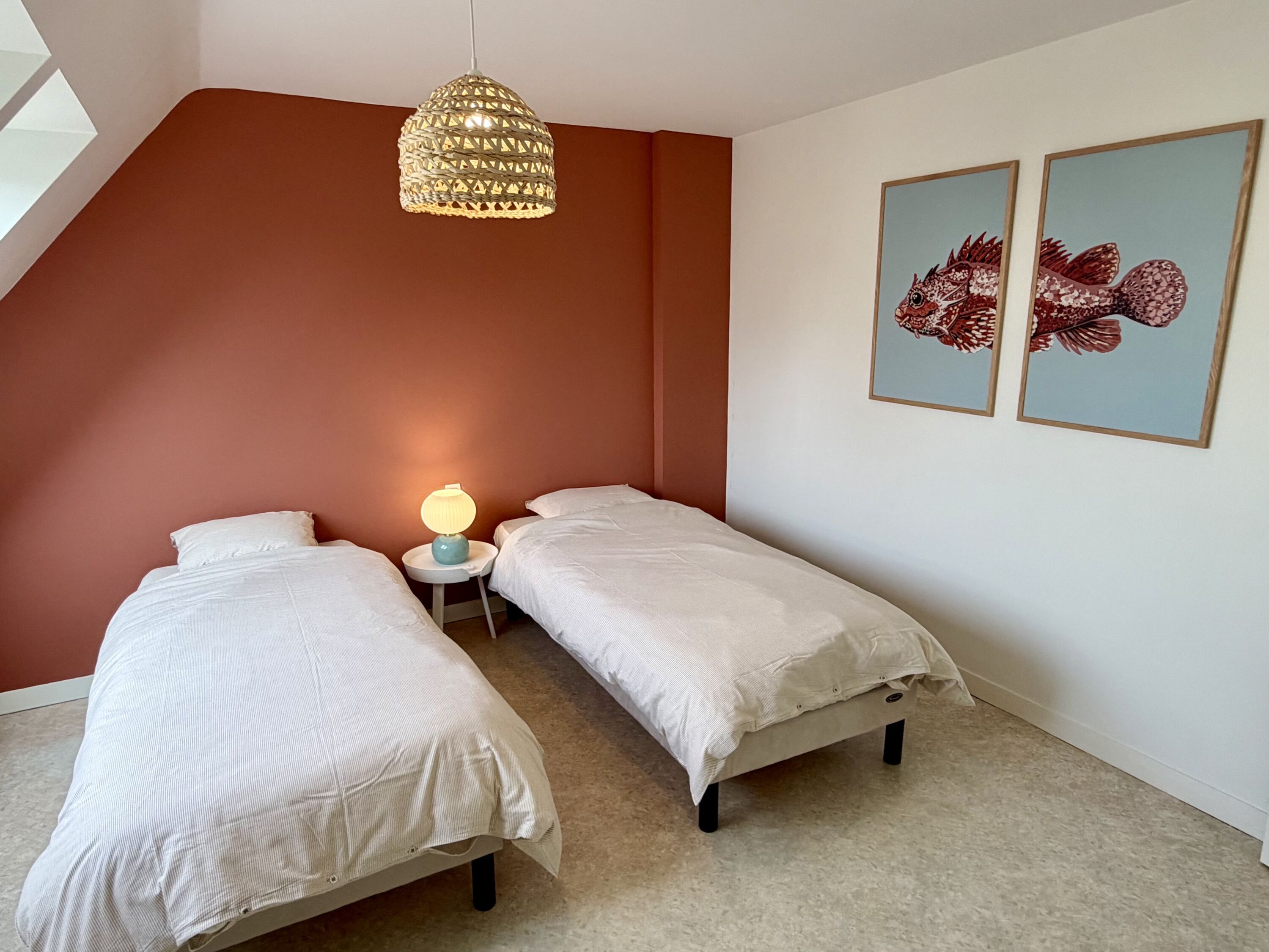 2 Single Bett (mit Bade)
