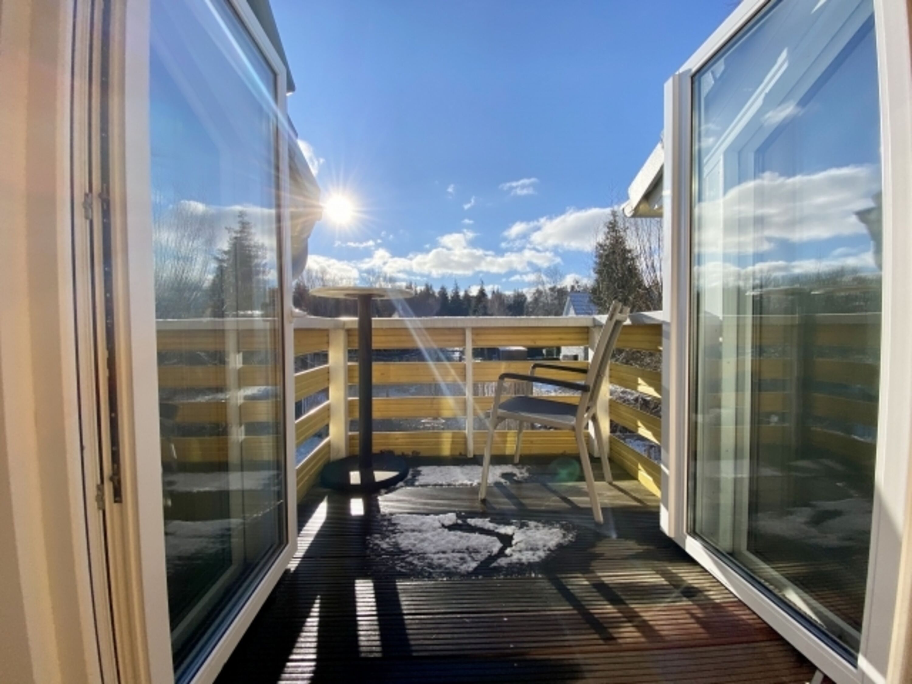 Blick aus Sauna