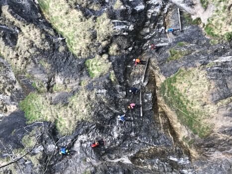 Klettersteig im Dorf 
