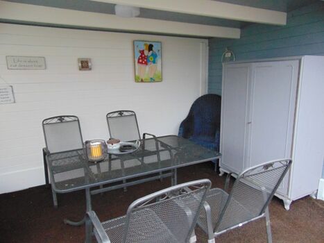 Überdachte Sitzecke