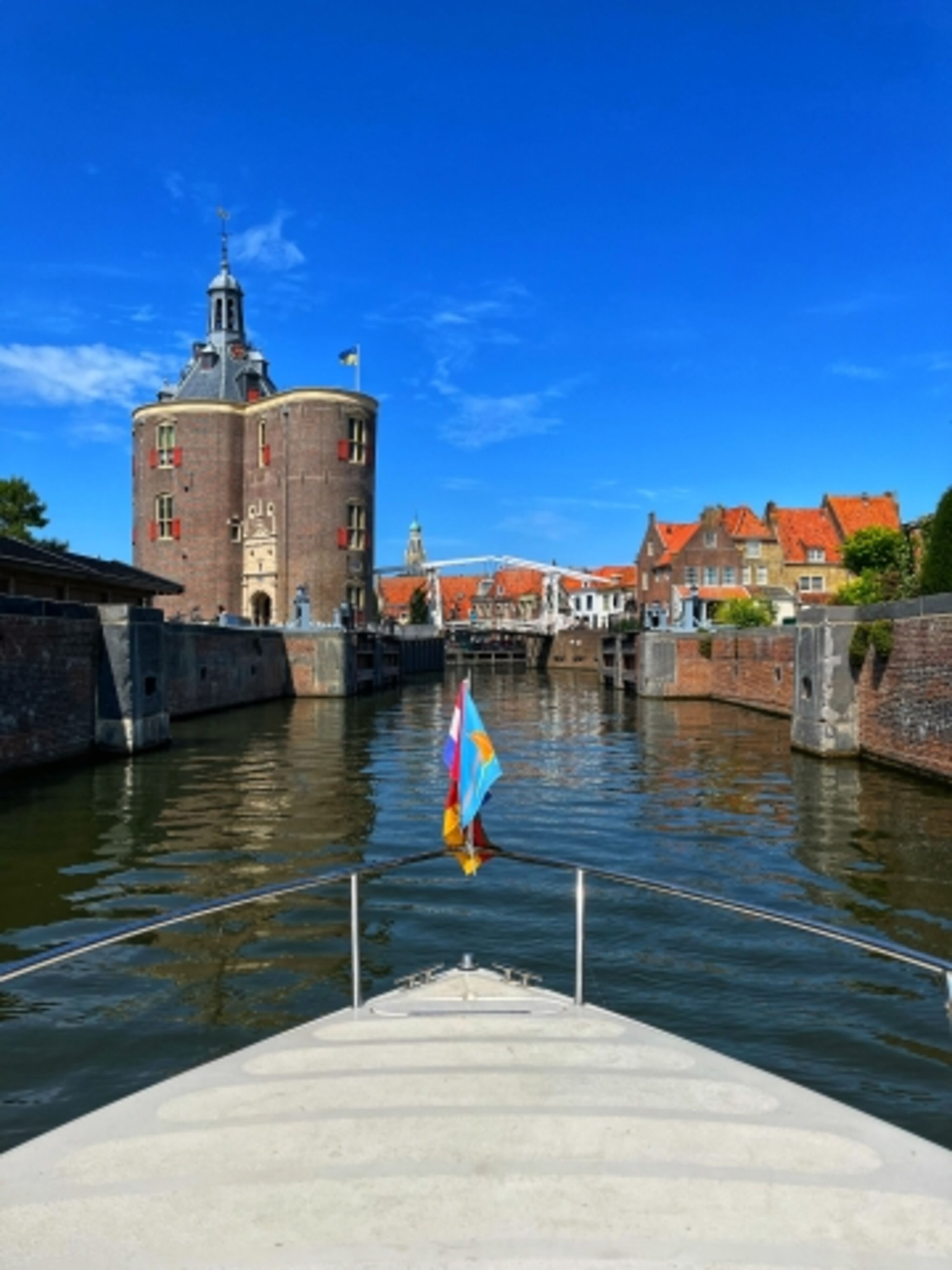Einfahrt in den alten Hafen von Enkhuizen
