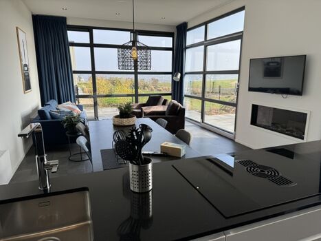 Kochinsel mit Blick auf's IJsselmeer