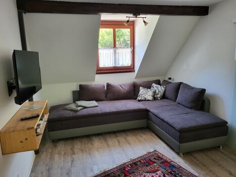 Wohnzimmer mit Schlafcouch