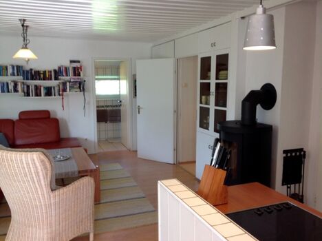 Wohnbereich mit Kaminofen