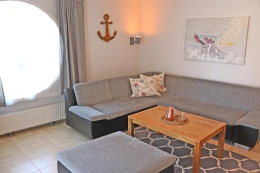 Wohnzimmer mit Schlafcouch