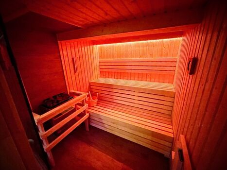 Kleine gemütliche Sauna