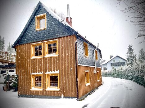 Haus im Winter