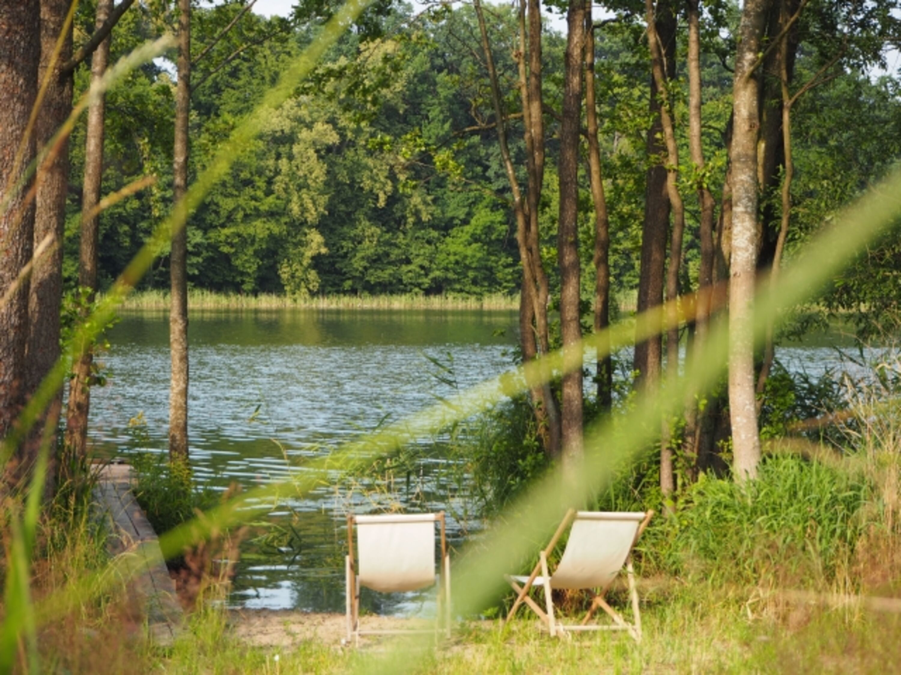 ...direkt am See mit Steg & Boot:...