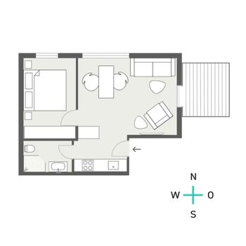 TIDE4 Amrum Apartment 1 Grundriss