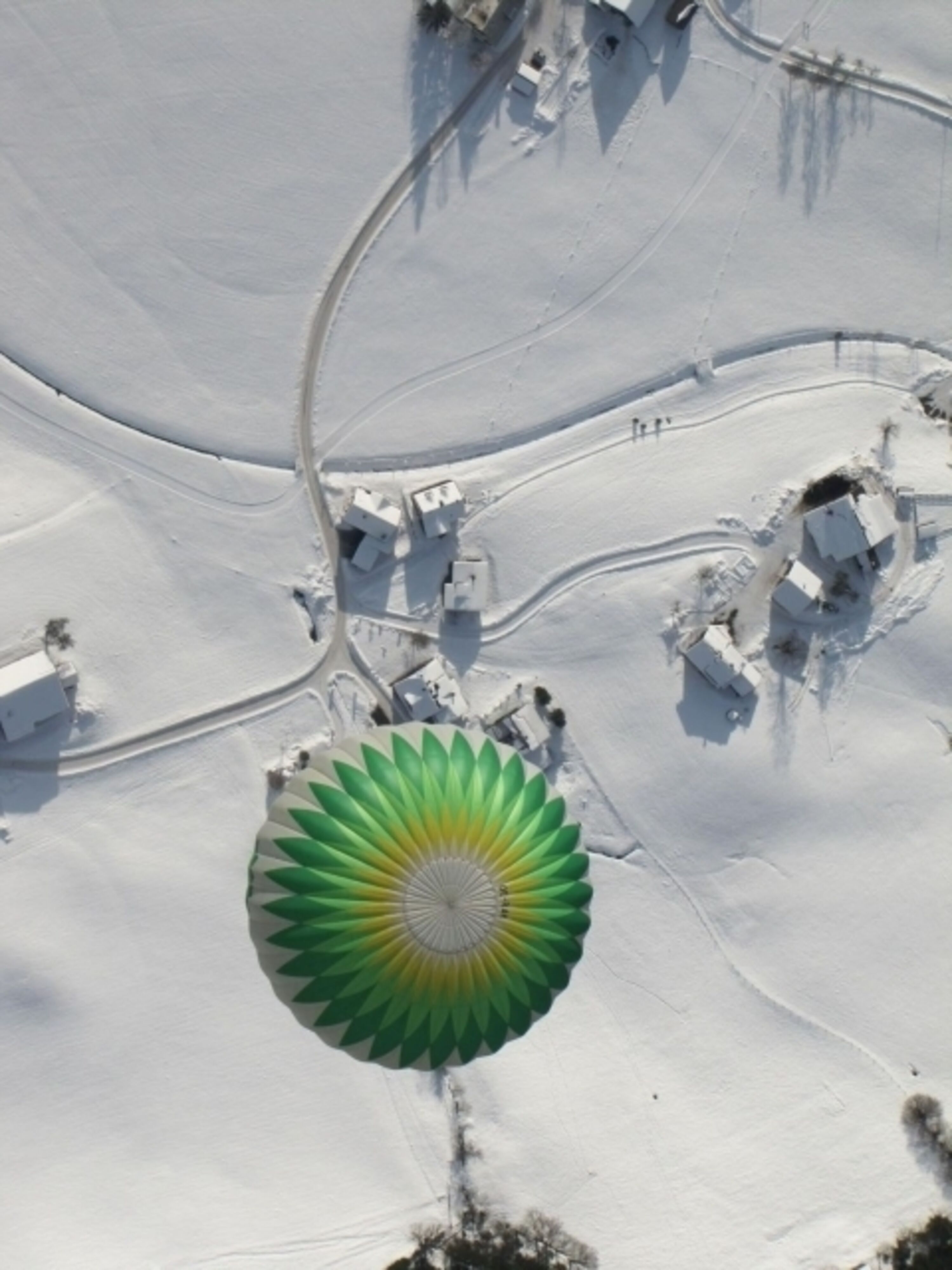 Unser Haus von oben - Ballonwoche in Gosau