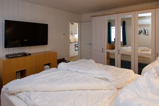 Im unteren Schlafzimmer mit Smart-TV