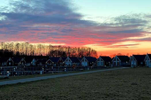 Der Hafen im Sonnenuntergang