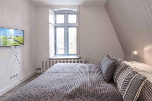 Stadthuus 51 - Eines der beiden Schlafzimmer im Obergeschoss