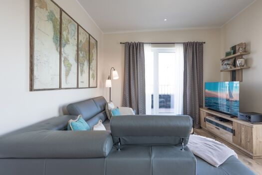 Penthouse SeeZeichen - Die große Sofalandschaft lädt zum verweilen ein 