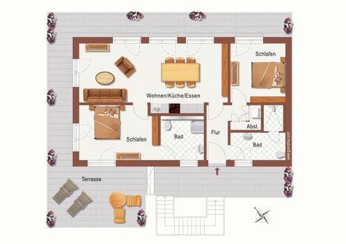 Penthouse SeeZeichen - Grundriss der Wohnung