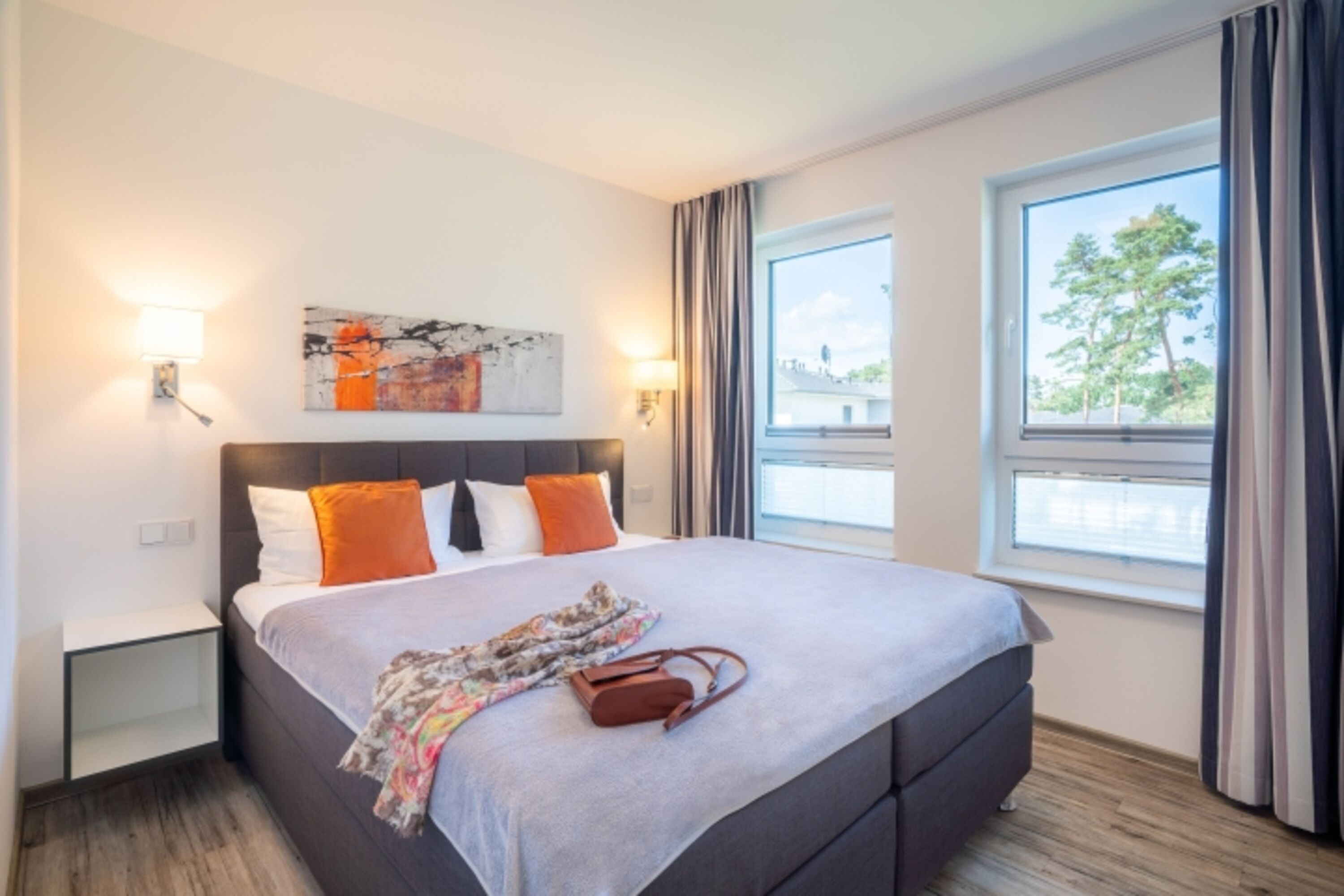 zweites Schlafzimmer mit TV