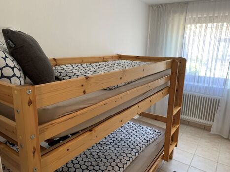 Das zweite Schlafzimmer.