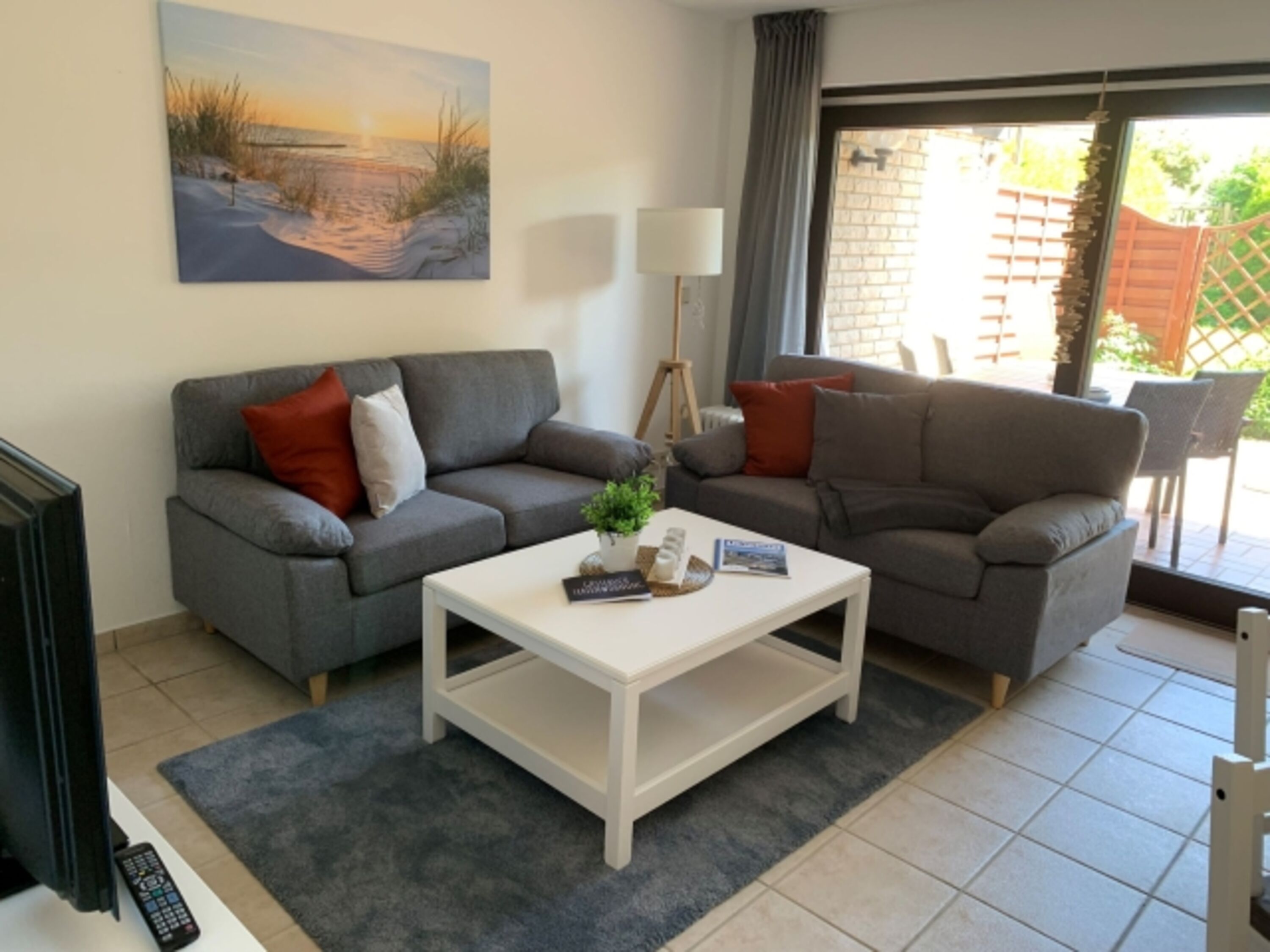 Ferienwohnung Faxe mit Garten.