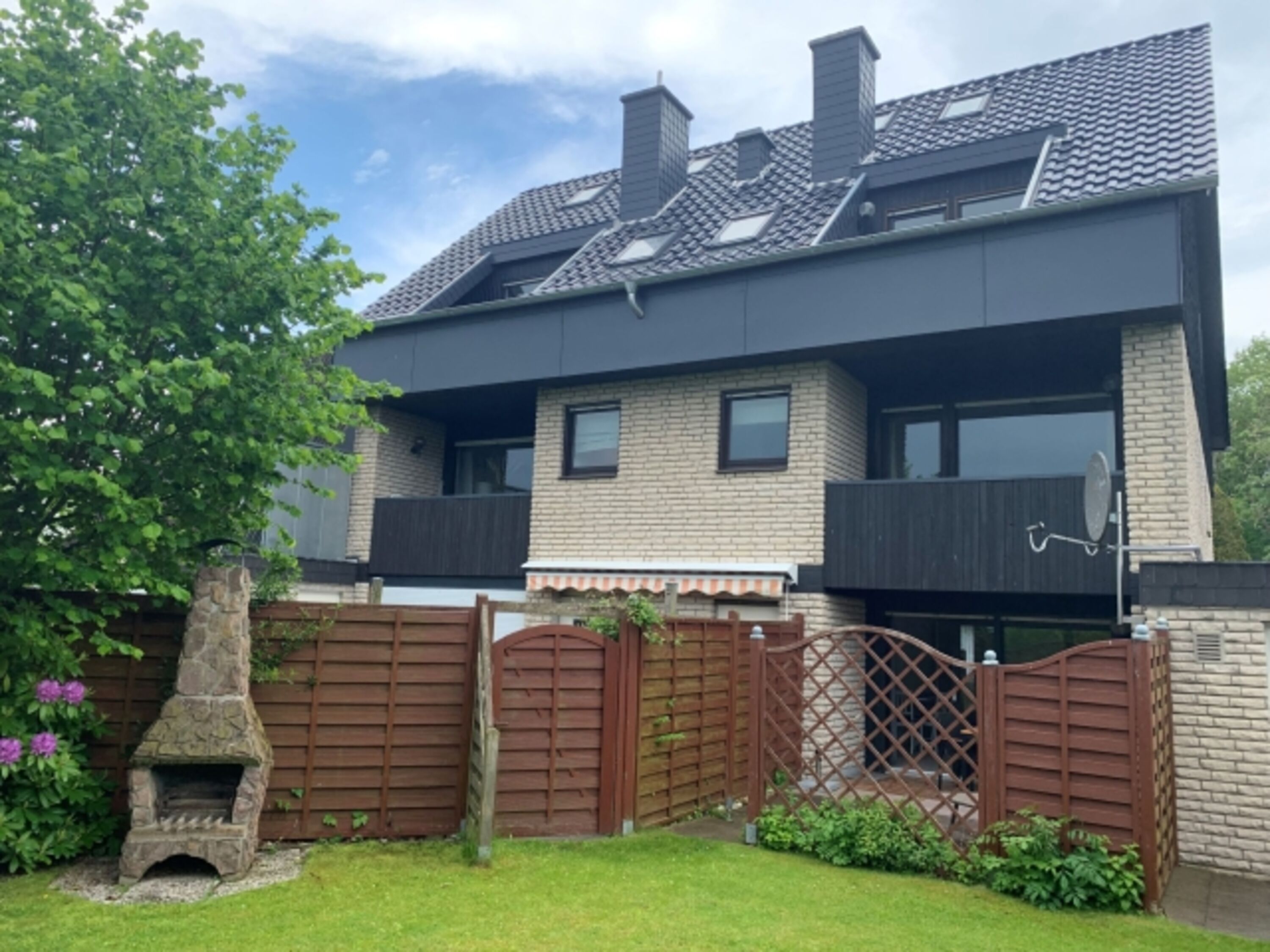 Die Rückseite des Ferienhauses.