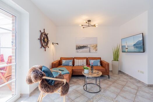 Wohnbereich in maritimer Atmosphäre