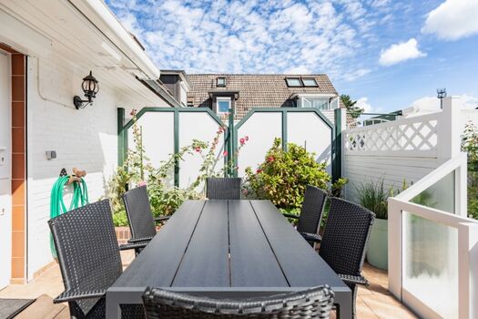 Sandloper - Kleine Terrasse, perfekt für laue Sommerabende